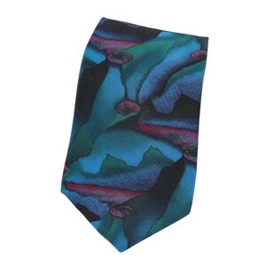 JERRY GARCIA Necktie Tie Shangri-La Watercolor Silk VINTAGE